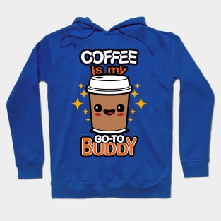 Cute Kawaii Coffee Cartoon Slogan Meme For Coffee Lovers Hoodie